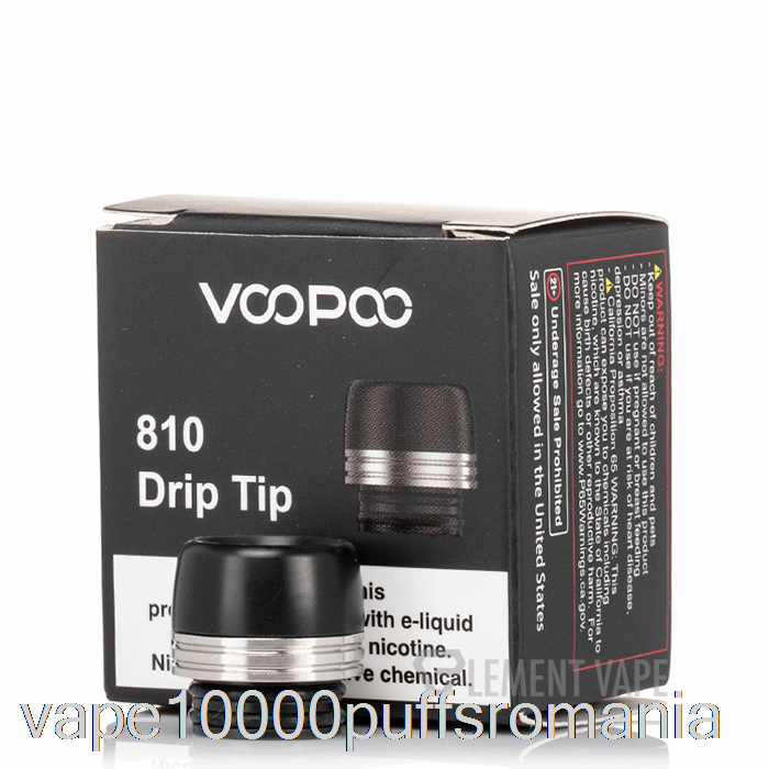 Vape Romania Voopoo 810 Drip Tip Negru Argintiu